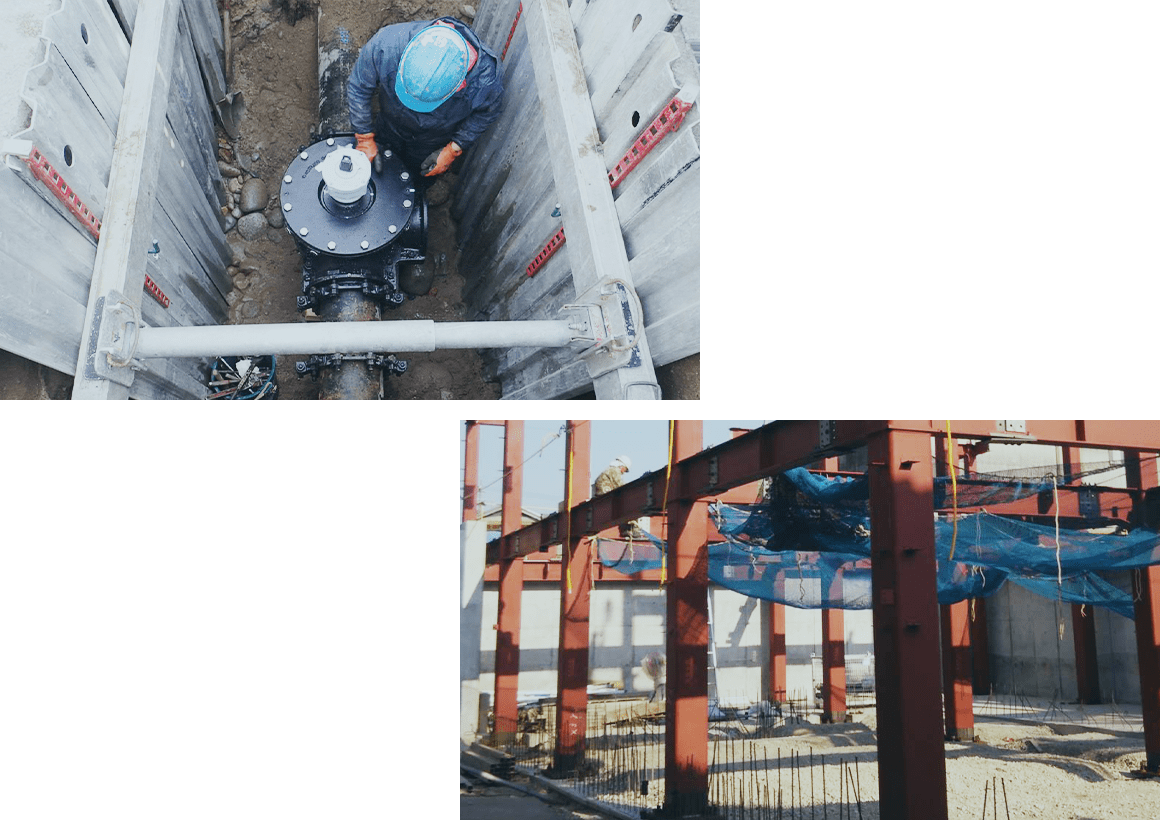 建物全体の工事に携われることに魅かれて入社しました